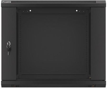 Lanberg Szafa instalacyjna wisząca 19'' 9U 600x600mm Czarna Drzwi Szklane (WF01-6609-10B)