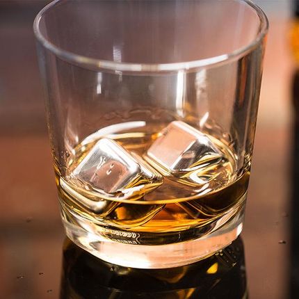 Gadget Master Kostki Lodu Do Whisky I Drinków Wielokrotnego Użytku Ice Cubes 4 Szt 
