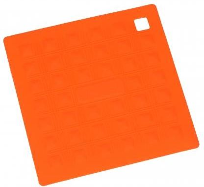 Silikomart Podstawka Pod Garnek Silikonowa Square Small Orange 17,5 X 17,5 Cm