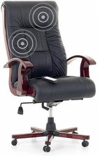 Beliani Fotel biurowy Skórzany z masażem PRESTIGE - zdjęcie 1