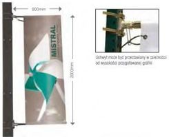 Zdjęcie Retio Flaga reklamowa Winder Mistral - Mszczonów