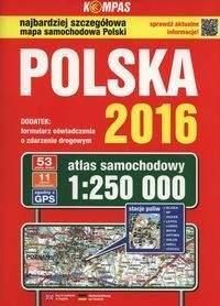Atlas samochodowy Polska 2016 1:250 000 Praca zbiorowa