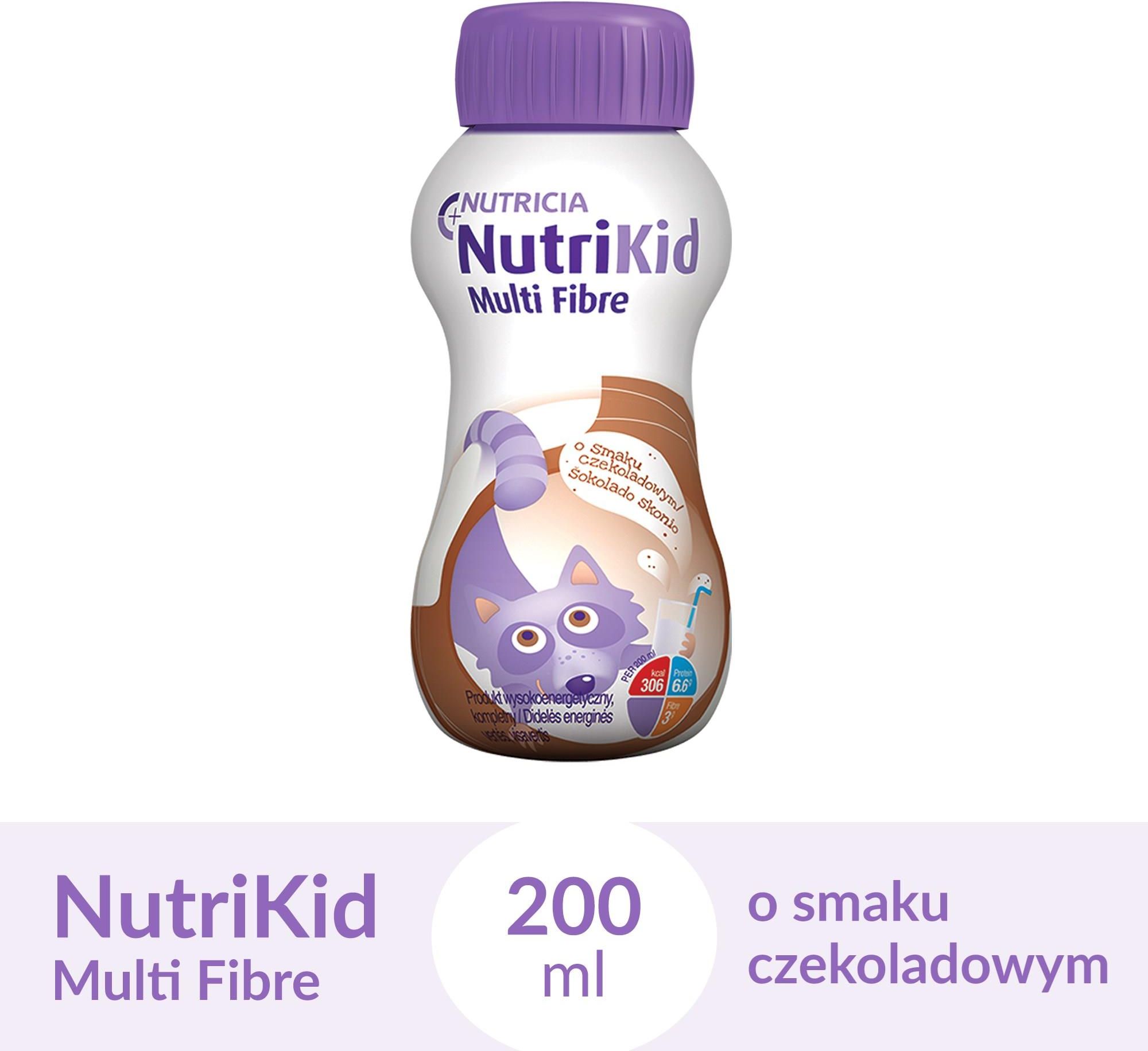 Nutricia Nutrikid Multi Fibre Czekoladowy 200Ml - zdjęcie 6 Nutricia Nutrikid Multi Fibre Czekoladowy 200Ml