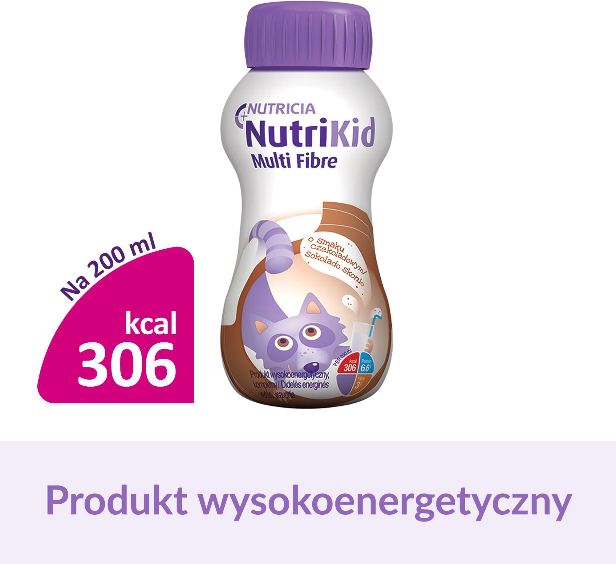 Nutricia Nutrikid Multi Fibre Czekoladowy 200Ml - zdjęcie 9 Nutricia Nutrikid Multi Fibre Czekoladowy 200Ml