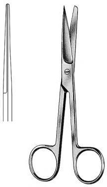 TZMO Nożyczki chirurgiczne proste O/T 14cm