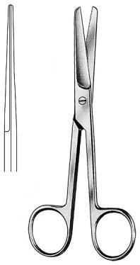 TZMO Nożyczki chirurgiczne proste T/T 14cm