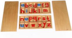 Pomoc dydaktyczna GoMontessori Ruchomy alfabet duże litery pisane j. angielski (LA0096b) - zdjęcie 1
