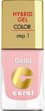 Delia Cosmetics Coral Hybrid Gel Lakier do Paznokci  04 Róż Pastelowy 11ml