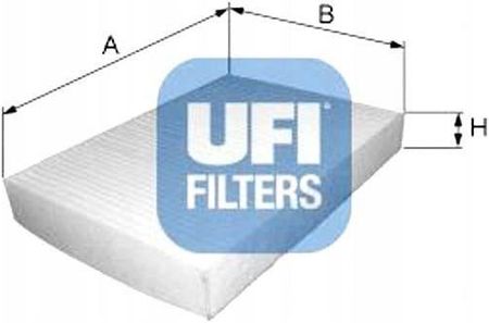 Filtr kabinowy powietrza Przeciwpyłkowy UFI 53.190.00