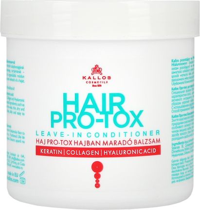 Kallos Hair Pro Tox Leave In Odżywka Do Włosów Z Keratyną Kolagenem i Kwasem Hialuronowym 250 ml