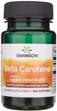 Swanson Beta Carotene Vitamin A 100 kaps.
