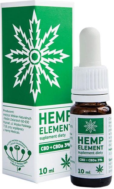 Preparat medycyny naturalnej Hemp Element Olej  Konopny CBD  