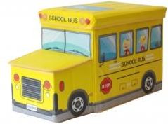 Zdjęcie Gockowiak Pufa - pojemnik żółty autobus szkolny  - Błonie