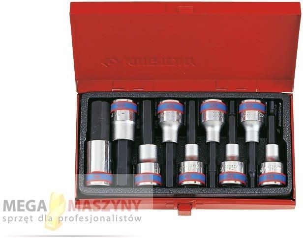 KING TONY Innensechskantschlüssel-Satz 9-tlg. – Für Werkzeugwagen & Werkstatt | Größen 4-17mm (1/2" Antrieb)