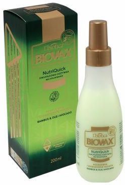Biovax Nutriquick Odżywka Do Włosów Bez Spłukiwania Bambus Olej Avocado 200 ml