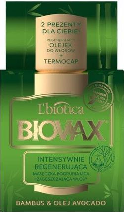 Biovax Bambus i olej awokado do włosów cienkich i łamliwych - maska 250 ml