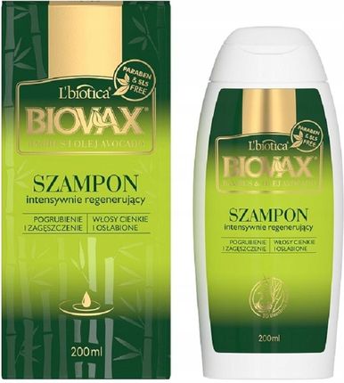 Biovax Bambus i olej awokado do włosów cienkich i łamliwych - szampon 200 ml