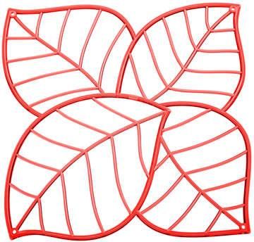 Koziol Panel dekoracyjny Leaf czerwony 4 szt. KZ-2043536