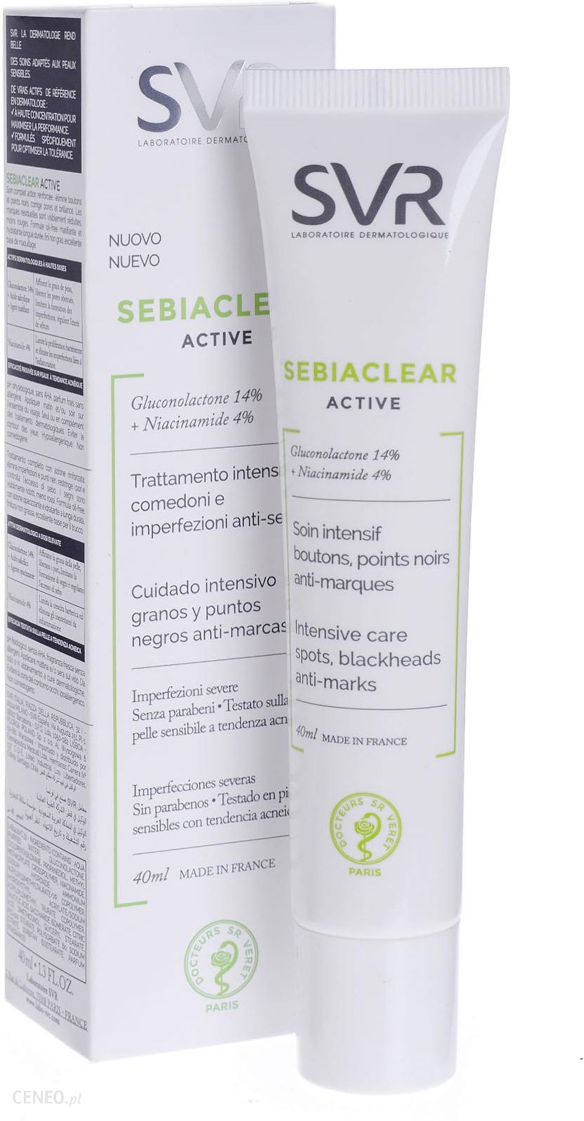 SEBIACLEAR Crème active contre l'acné 40ml de SVR – MADON