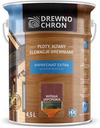 Drewnochron Impregnat Extra Powłokotwórczy Wiśnia Japońska 4,5L