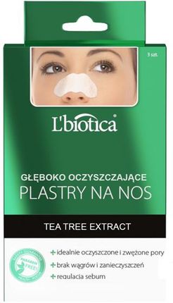 L'biotica Oczyszczające Plastry Na Noc Tea Tree Extract 3pary