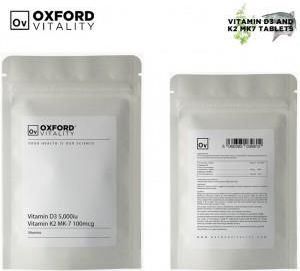 Oxford Vitality Witamina D3 K2 Mk7 5000iu Z Natto 500tabl