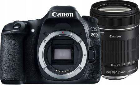 Canon EOS 80D Czarny + 18-135mm
