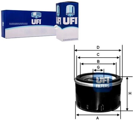 Filtr Oleju silnikowego UFI 23.435.00