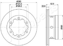 Zdjęcie Filtr Oleju silnikowego JAPANPARTS FO-314S - Toruń
