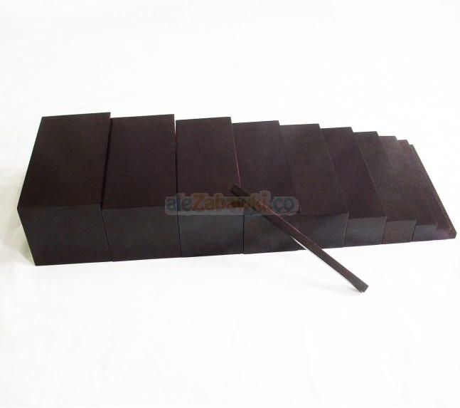 Gomontessori Brązowe Schody Z Drewna Bukowego Pomoce Montessori Se0001a