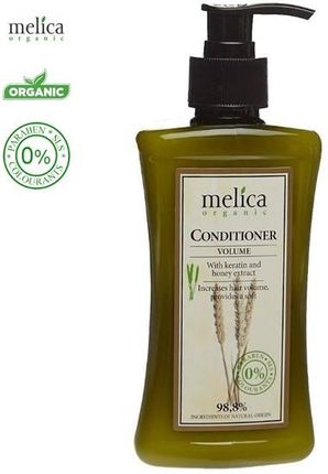 Melica Organic Odżywka Do Włosów Organiczna Maksymalna Objętość Z Keratyną i Ekstraktem Z Miodu 300 ml