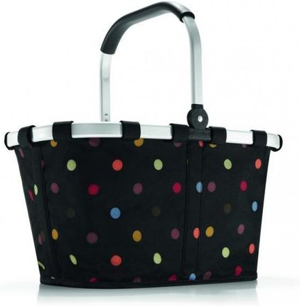 Koszyk carrybag dots - czarny || multikolor