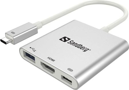 Sandberg Replikator portów USB-C - HDMI+USB (13600)