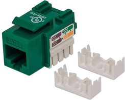 Zdjęcie Intellinet Moduł Keystone Cat.5e UTP RJ45 zaciskany zielony (210997) - Trzciel