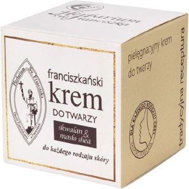 Krem Herbarium św. Franciszka Franciszkański Nawilża Regeneruje Odżywia Skwalan Masło Shea na dzień i noc 50g