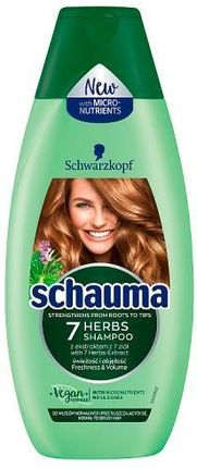 Schwarzkopf Schauma szampon 7 Ziół Włosy Normalne 400 ml