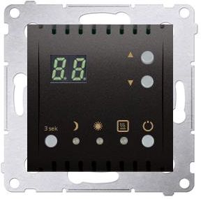 Kontakt Simon Regulator temperatury z wyświetlaczem (moduł) 16A antracyt DTRNW.01/48 54 Premium