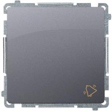 Zdjęcie Kontakt Simon Przycisk dzwonek (moduł) 16AX 250V zaciski śrubowe srebrny mat Basic BMD1A.01/43 - Siemianowice Śląskie