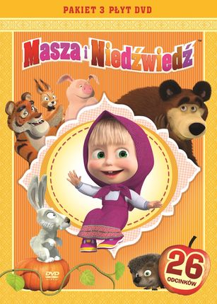 Masza I Niedźwiedź, Pakiet Części 1-3 (DVD)