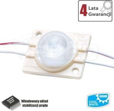 Mw Power Moduł Led 1 Dioda 3030 Ip67 12V 1.52W - Biała Zimna (6000-6500K) - Semafor Mlmld30301W