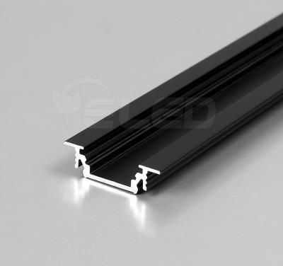 Topmet Profil Aluminiowy Led Groove Czarny Anodowany Z Kloszem - 1Mb 76200021