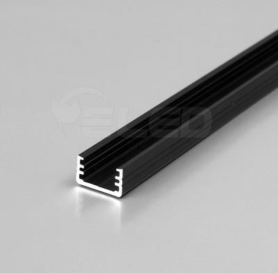 Topmet Profil Aluminiowy Led Slim8 Czarny Anodowany Z Kloszem - 1Mb 89020021