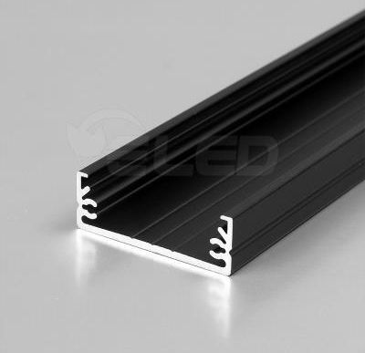 Topmet Profil Aluminiowy Led Wide Czarny Anodowany Z Kloszem - 2Mb 84030021