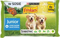 Friskies Junior Z Kurczakiem I Marchewką W Sosie 4X100G