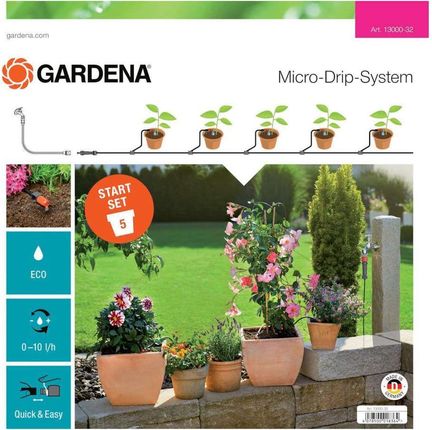 Gardena Micro-Drip System Zestaw Podstawowy S Do Nawadniania Roślin Doniczkowych 13000-32