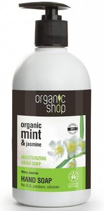 Organic Shop Organiczne Mydło w Płynie do Rąk Nawilżające Miętowy Jaśmin 500ml
