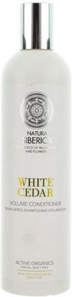 Natura Siberica Balsam Do Włosów Nadający Objętość Biały Cedr Ekstrakt Z Białego Cedru Olejek Lniany 400 ml
