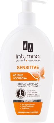 AA Intymna Ochrona&Pielęgnacja Sensitive emulsja do higieny intymnej dozownik 300 ml
