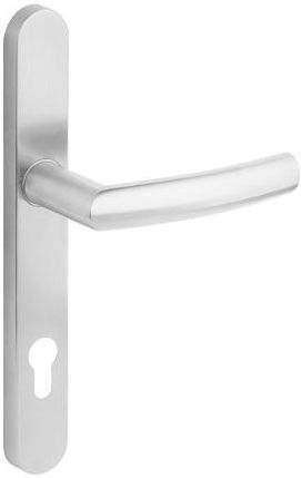 Metal-Bud Klamka Proxima z długim wąskim szyldem do drzwi profilowych aluminium PCV stal nierdzewna