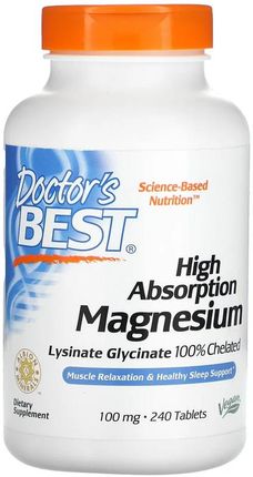 Doctor's Best Magnez super wchłanialny 240tabl. - Opinie i ceny na